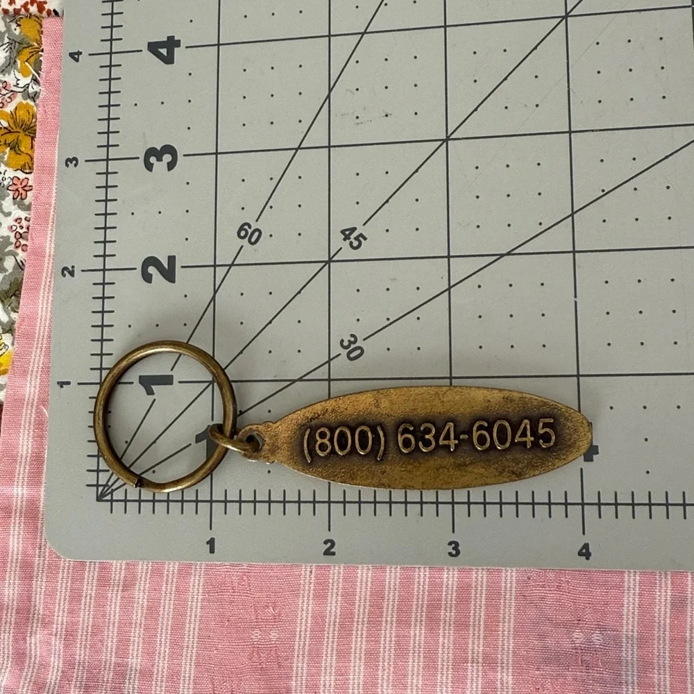 Vintage Four Queens Las Vegas Hotel & Casino Brass Keychain – Fremont Street
